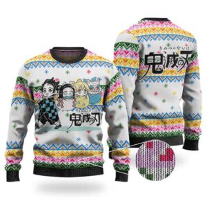 Cute Tanjiro & Friends Art Ugly Christmas Sweater