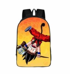 Cute Kid Goku Monkey Tail Style Design School Backpack Bag