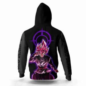 DBZ Villain Goku Black Super Saiyan Rose Hoodie