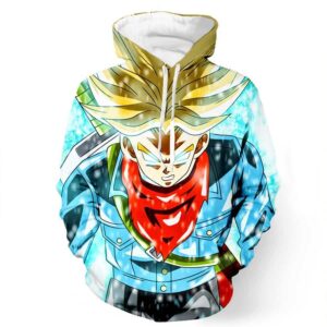 DBZ Trunks Super Saiyan God Blue Power Aura Sword Cool Design Hoodie - Saiyan Stuff