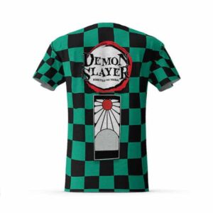 Demon Slayer Tanjiro Haori Pattern Manga Graphic Shirt