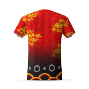 Demon Slayer Tanjuro Kagura Fire Pattern T-Shirt