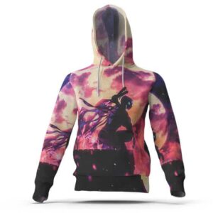 Demon Slayer Tengen Moon Silhouette Art Hoodie