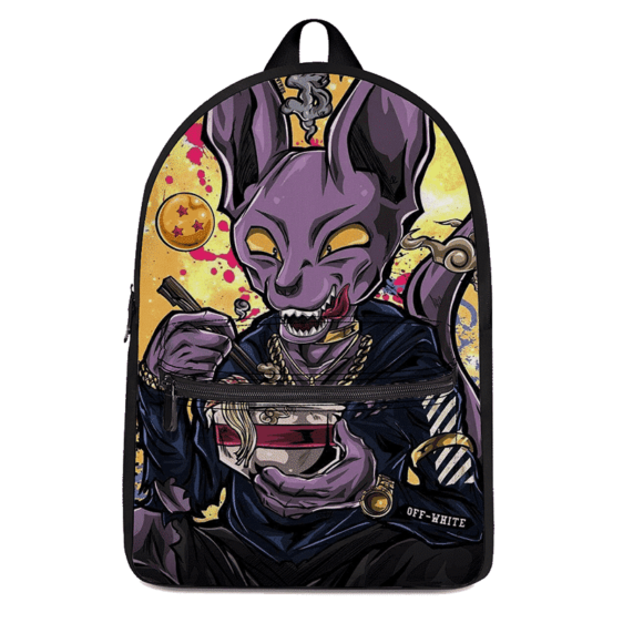Dragon Ball Beerus Pop Culture Vector Art Dope Canvas Backpack