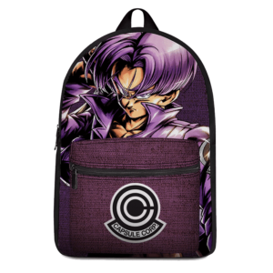 Dragon Ball Future Trunks Capsule Corp Purple Canvas Backpack