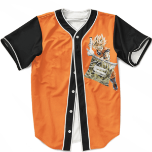 Dragon Ball Goku Weed Bong Kanji Symbol Cool Baseball Jersey