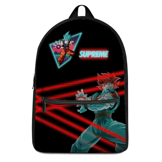 Dragon Ball Super Saiyan Blue Son Goku Supreme Neon Backpack