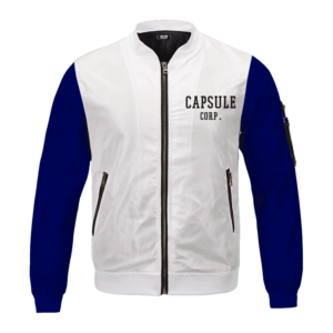 Dragon Ball Teen Future Trunks Capsule Corp Cosplay Bomber Jacket