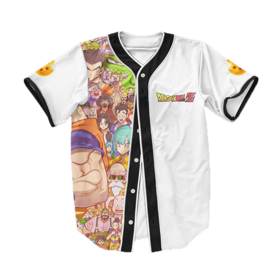 Dragon Ball Z All Star Characters Art Baseball Jersey