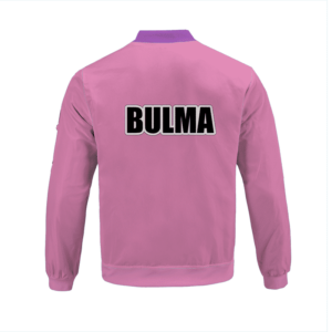 Dragon Ball Z Bulma Outfit Inspired Cosplay Bomber Jacket