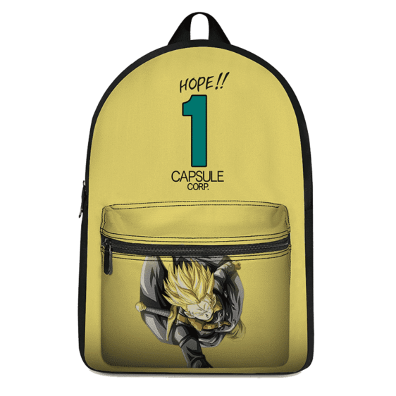 Dragon Ball Z Future Trunks Xeno Capsule Corp Yellow Backpack