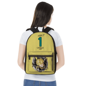 Dragon Ball Z Future Trunks Xeno Capsule Corp Yellow Backpack