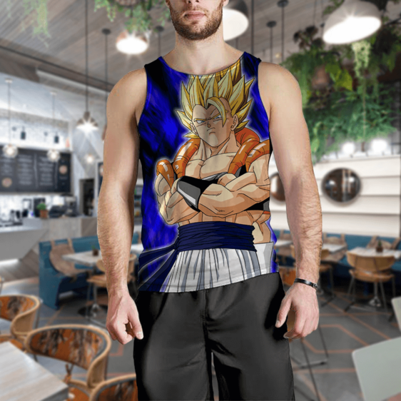 Dragon Ball Z Gogeta Super Saiyan Dope Beach Summer Tank Top Mock Up