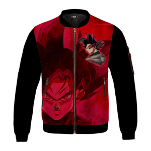Dragon Ball Z Goku Black Awesome Red Bomber Jacket