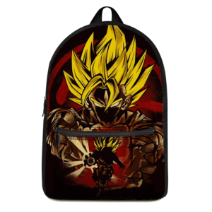 Dragon Ball Z Goku SSJ2 Kamehameha Red Art Backpack