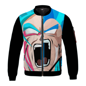 Dragon Ball Z Goku Vegeta Super Saiyan Blue Vector Art Bomber Jacket