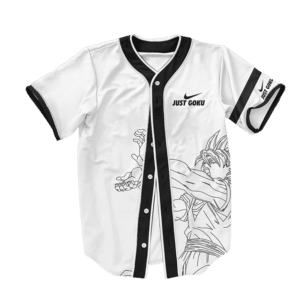 Dragon Ball Z Just Goku Nike Inspired Baseball Jersey