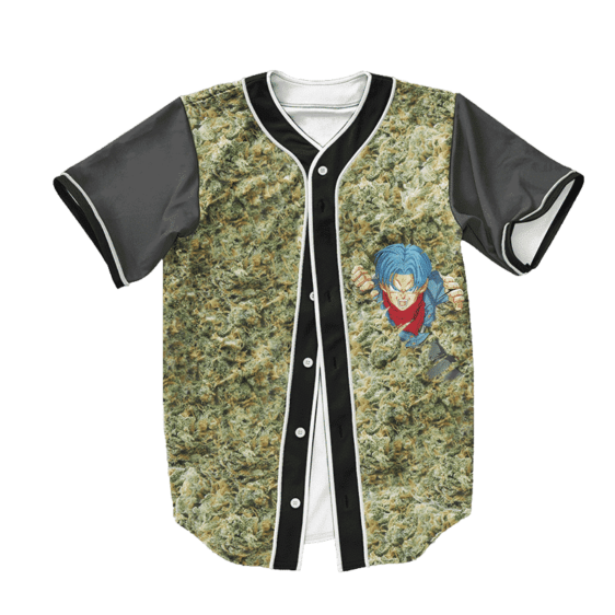 Dragon Ball Z Trunks Pool of Weed Art Baseball Jersey