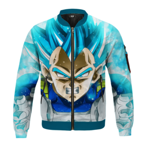 Dragon Ball Z Vegeta Super Saiyan Blue Awesome Bomber Jacket