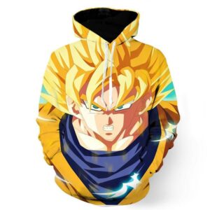 Dragon Ball Goku Super Saiyan Hero Thunder Design Street Style Hoodie