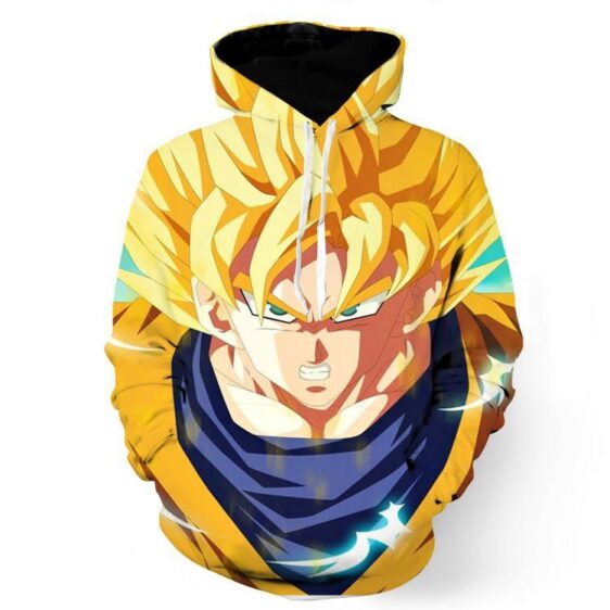 Dragon Ball Goku Super Saiyan Hero Thunder Design Street Style Hoodie