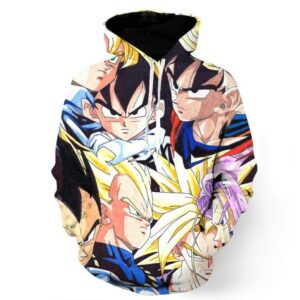 Dragon Ball Goku Vegeta Trunks Gohan Super Saiyan Cool Trending Design Hoodie