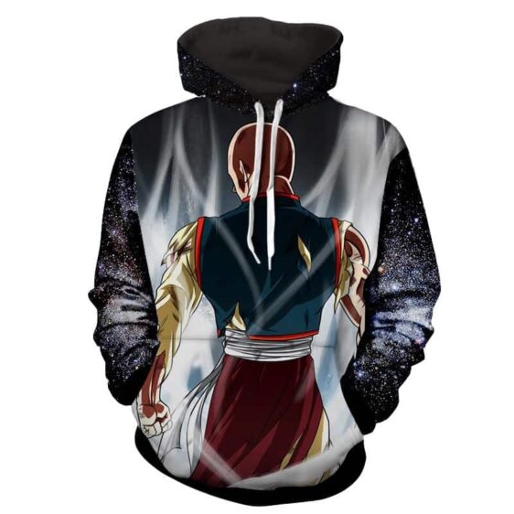 Dragon Ball Tien Shinhan Ultra Instinct Back View Hoodie