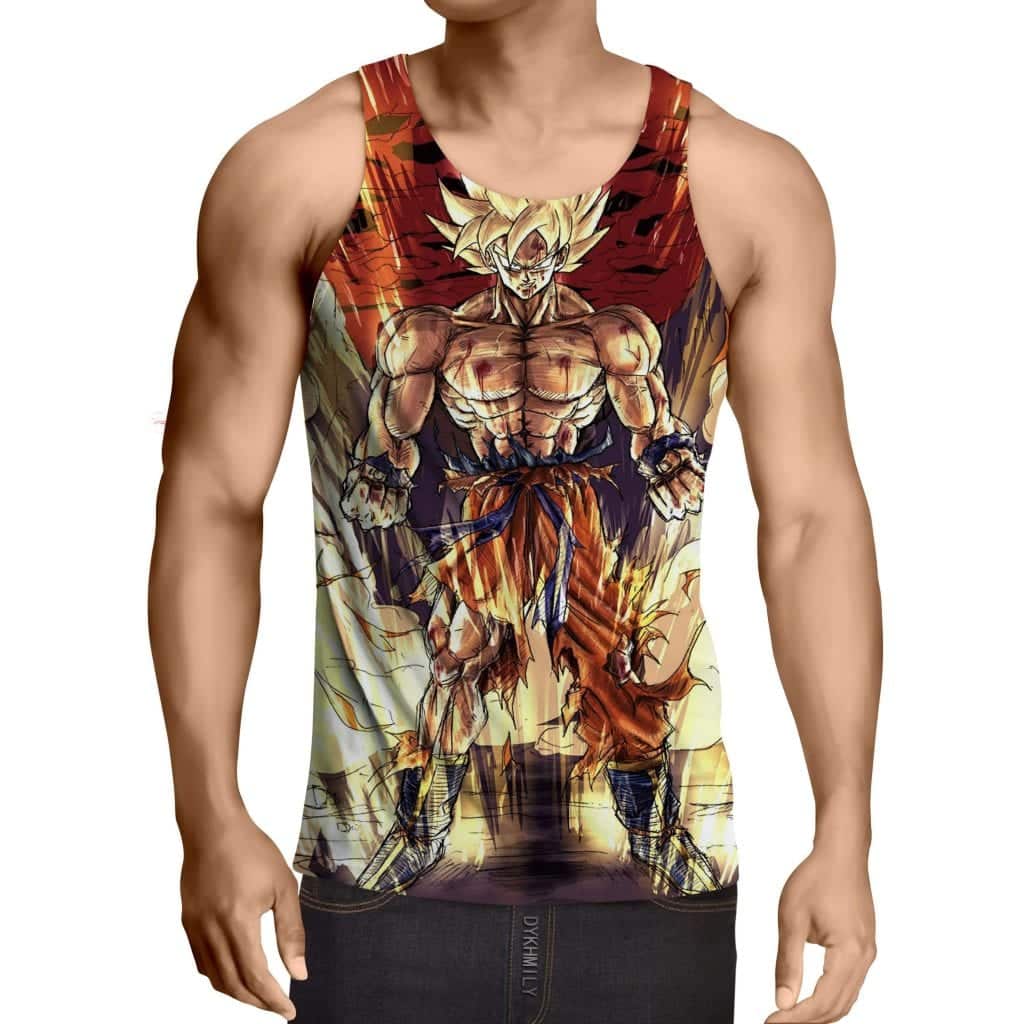 Dragon Ball Z Goku Orange Tank Top