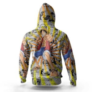 Epic Monkey D. Luffy Manga Panels Artwork Hoodie