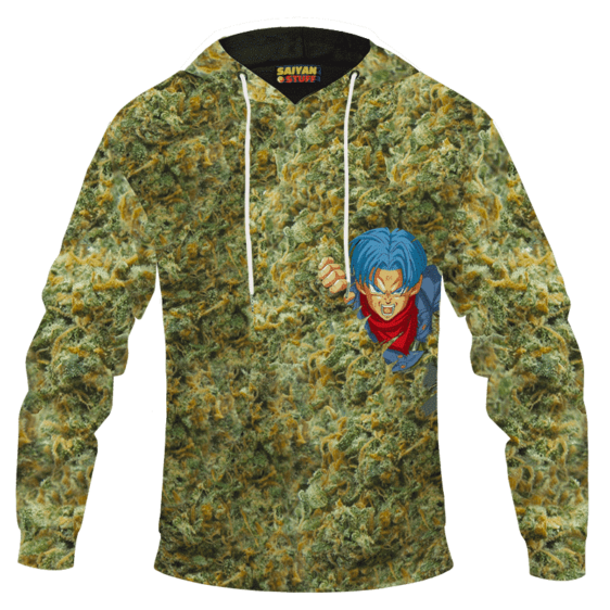 Future Trunks Stuck in a Pool of Marijuana Kush 420 Pull Over Hoodie