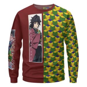 Giyu Tomioka Haori Pattern Streetwear Sweatshirt
