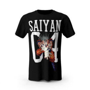 Goku Kamehameha Wave Saiyan Jersey Black Shirt