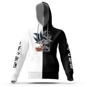 Goku Ultra Instinct Japanese Writing Art Hoodie