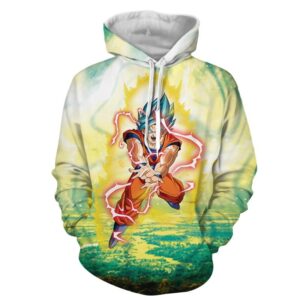 Dragon Ball Z Goku In His Captivating Kamehameha Hoodie