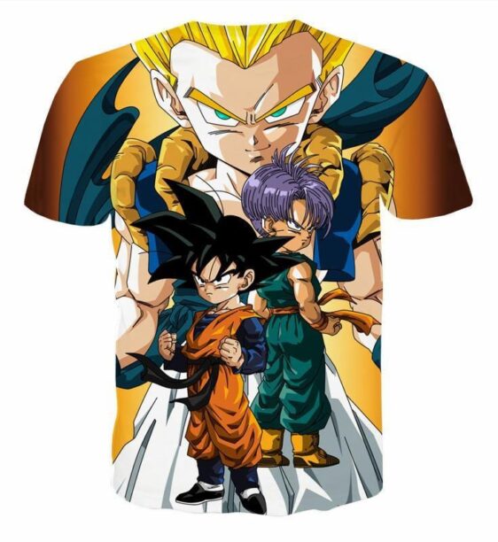 Goten Trunks Gotenks Super Saiyan 3D T-Shirt - Saiyan Stuff