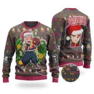 Happy Uzui Tengen Artwork Ugly Christmas Sweater