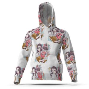 Hotaru Haganezuka Image Pattern Pullover Hoodie