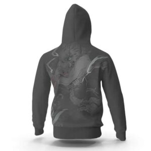 Inosuke Second Fang Slice Silhouette Black Hoodie