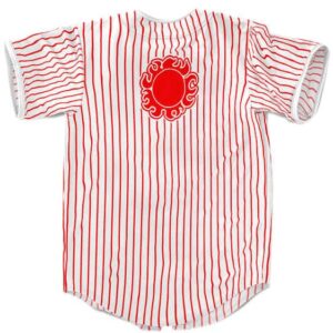 Jinbe Knight Of The Sea Helmsman Striped Baseball Shirt