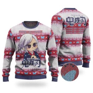 Lovely Chibi Amane Ubuyashiki Ugly Xmas Sweatshirt