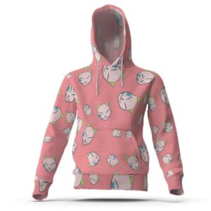 Makomo's Fox Face Mask Pattern Hooded Sweatshirt