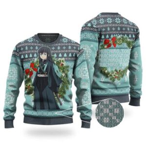 Mist Hashira Muichiro Tokito Ugly Xmas Sweatshirt