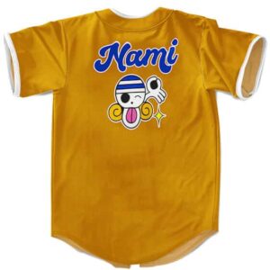 Nami Cat Burglar Logo Emblem Orange Baseball Uniform