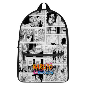 Naruto Shippuden Itachi & Sasuke Manga Strip Design Backpack