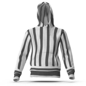 Obanai's Black And White Pinstriped Haori Hoodie