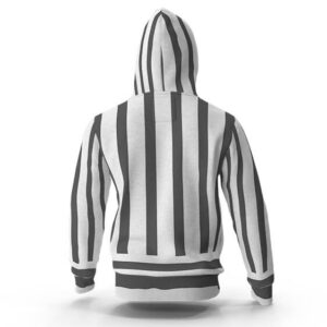 Obanai's Black And White Pinstriped Haori Hoodie