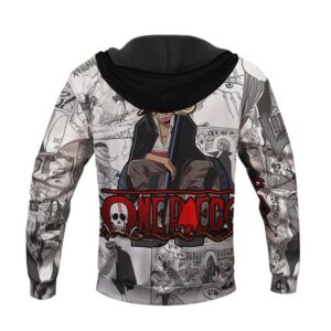 One Piece Legendary Pirate Shanks Comic Strip Art Hoodie