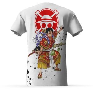 One Piece Logo Samurai Luffy Wano Country Arc Tee