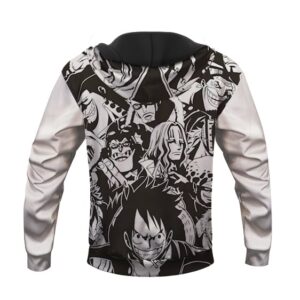 One Piece Luffy Worst Generation Members Drawing Art Hoodie