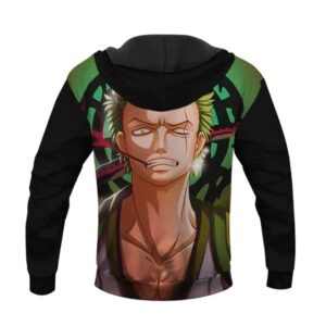 One Piece Pirate Hunter Roronoa Zoro Portrait Epic Hoodie